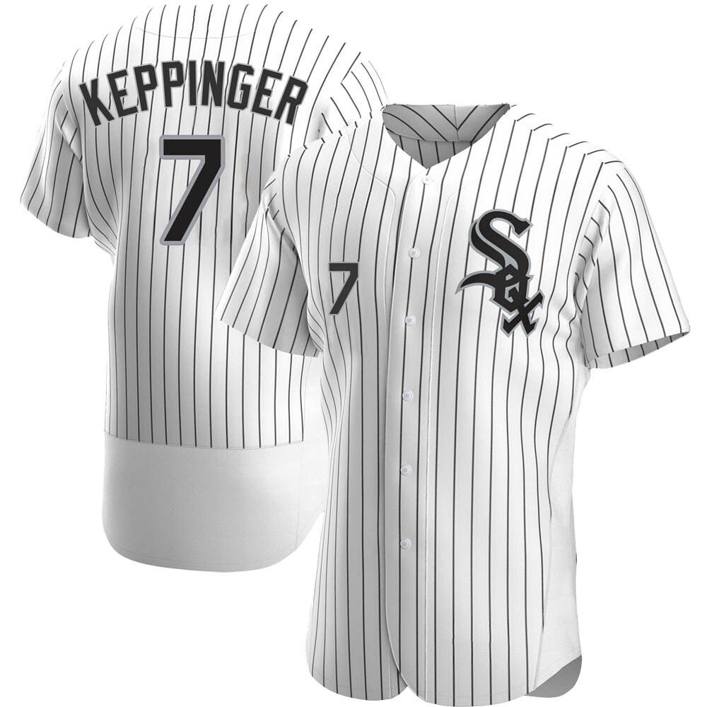 Authentic Jeff Keppinger Men's Chicago White Sox White Home Jersey