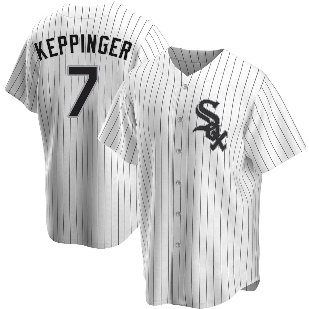 Replica Jeff Keppinger Men's Chicago White Sox White Home Jersey Replica Jeff Keppinger Men's Chicago White Sox White Home Jersey