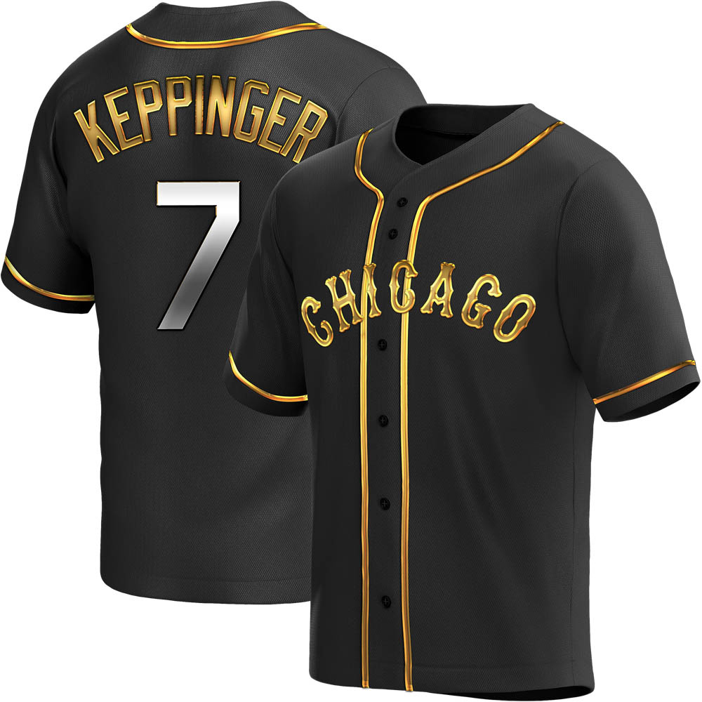 Replica Jeff Keppinger Youth Chicago White Sox Black Golden Alternate Jersey Replica Jeff Keppinger Youth Chicago White Sox Black Golden Alternate Jersey