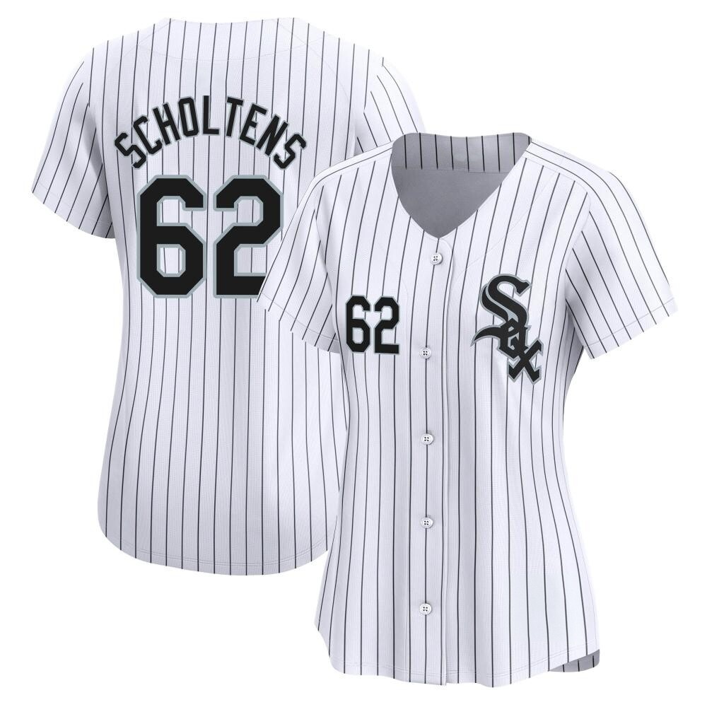 Limited Jesse Scholtens Women's Chicago White Sox White Home Jersey Limited Jesse Scholtens Women's Chicago White Sox White Home Jersey