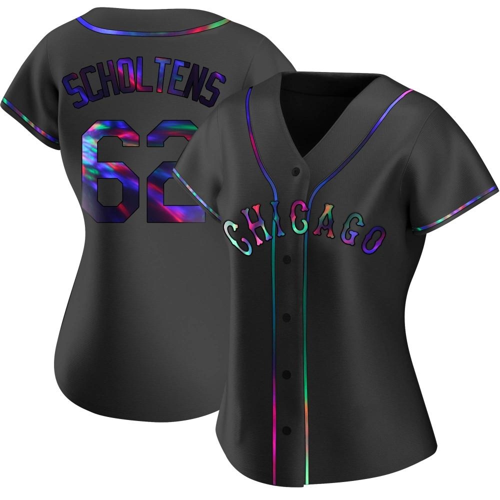 Replica Jesse Scholtens Women's Chicago White Sox Black Holographic Alternate Jersey Replica Jesse Scholtens Women's Chicago White Sox Black Holographic Alternate Jersey