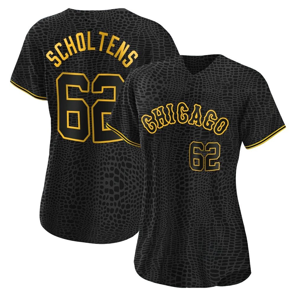 Replica Jesse Scholtens Women's Chicago White Sox Black Snake Skin City Jersey Replica Jesse Scholtens Women's Chicago White Sox Black Snake Skin City Jersey