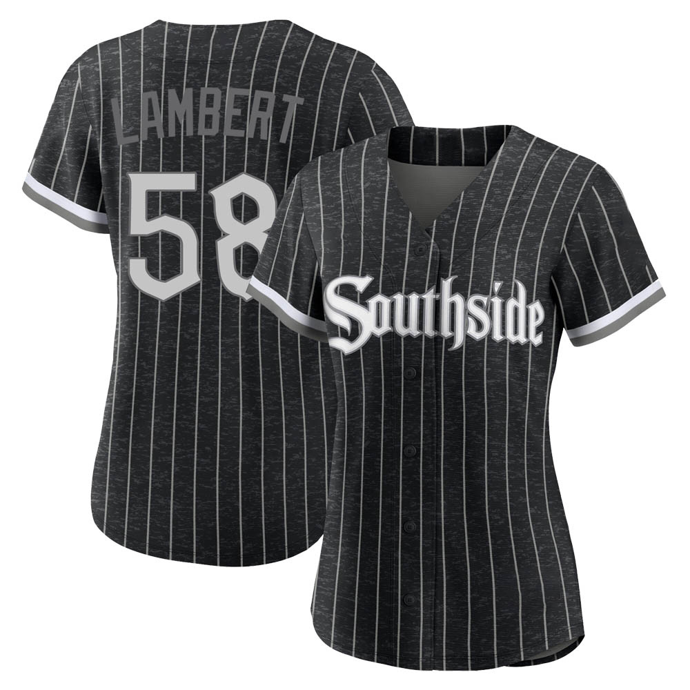 Authentic Jimmy Lambert Women's Chicago White Sox Black 2021 City Connect Jersey Authentic Jimmy Lambert Women's Chicago White Sox Black 2021 City Connect Jersey