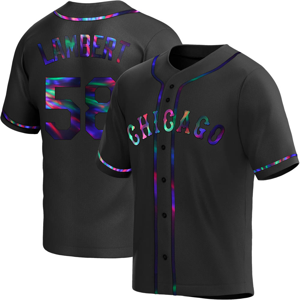 Replica Jimmy Lambert Youth Chicago White Sox Black Holographic Alternate Jersey Replica Jimmy Lambert Youth Chicago White Sox Black Holographic Alternate Jersey
