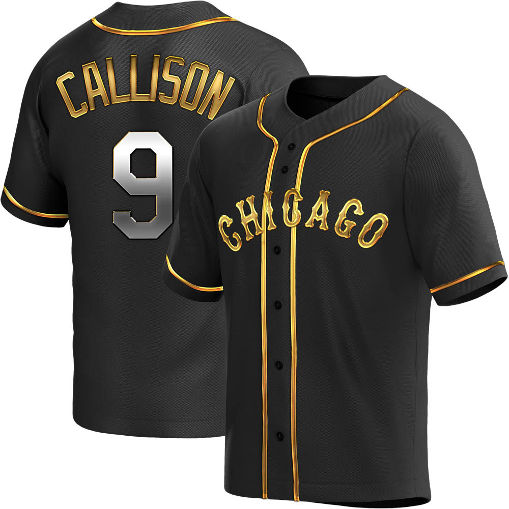 Replica Johnny Callison Men's Chicago White Sox Black Golden Alternate Jersey Replica Johnny Callison Men's Chicago White Sox Black Golden Alternate Jersey