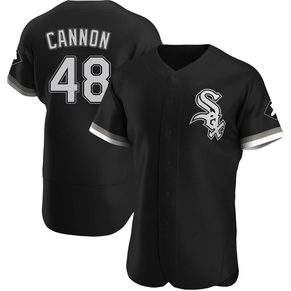 Authentic Jonathan Cannon Men's Chicago White Sox Black Alternate Jersey