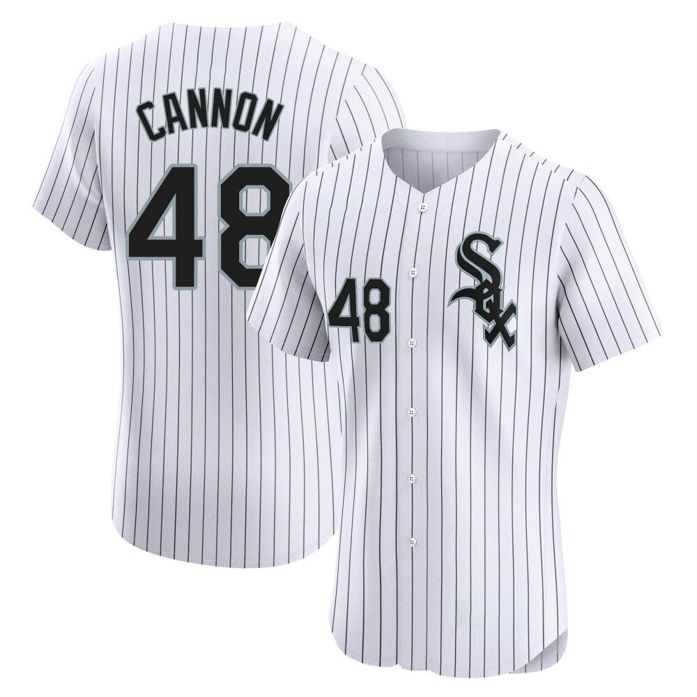 Elite Jonathan Cannon Men's Chicago White Sox White Home Jersey Elite Jonathan Cannon Men's Chicago White Sox White Home Jersey