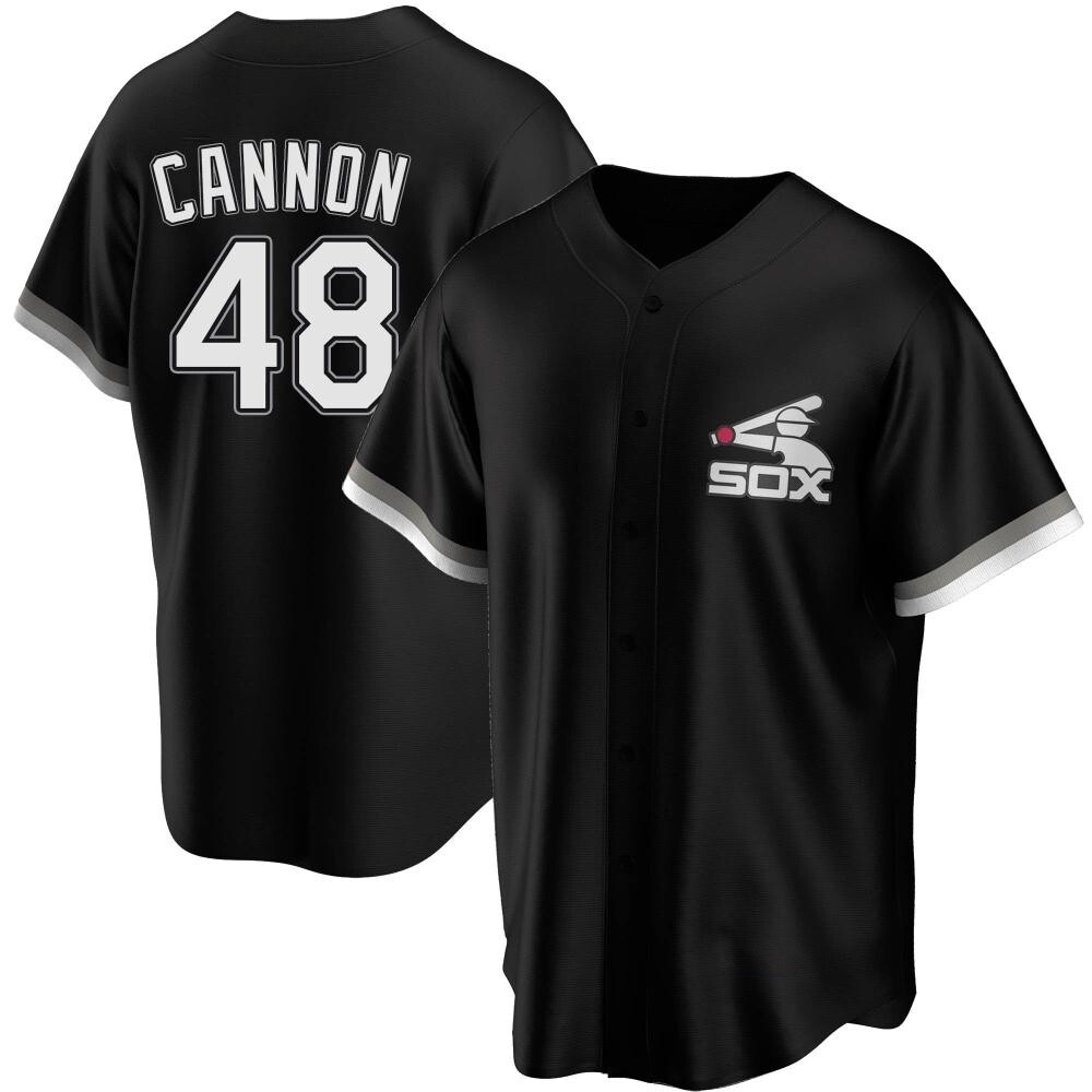 Replica Jonathan Cannon Youth Chicago White Sox Black Spring Training Jersey Replica Jonathan Cannon Youth Chicago White Sox Black Spring Training Jersey