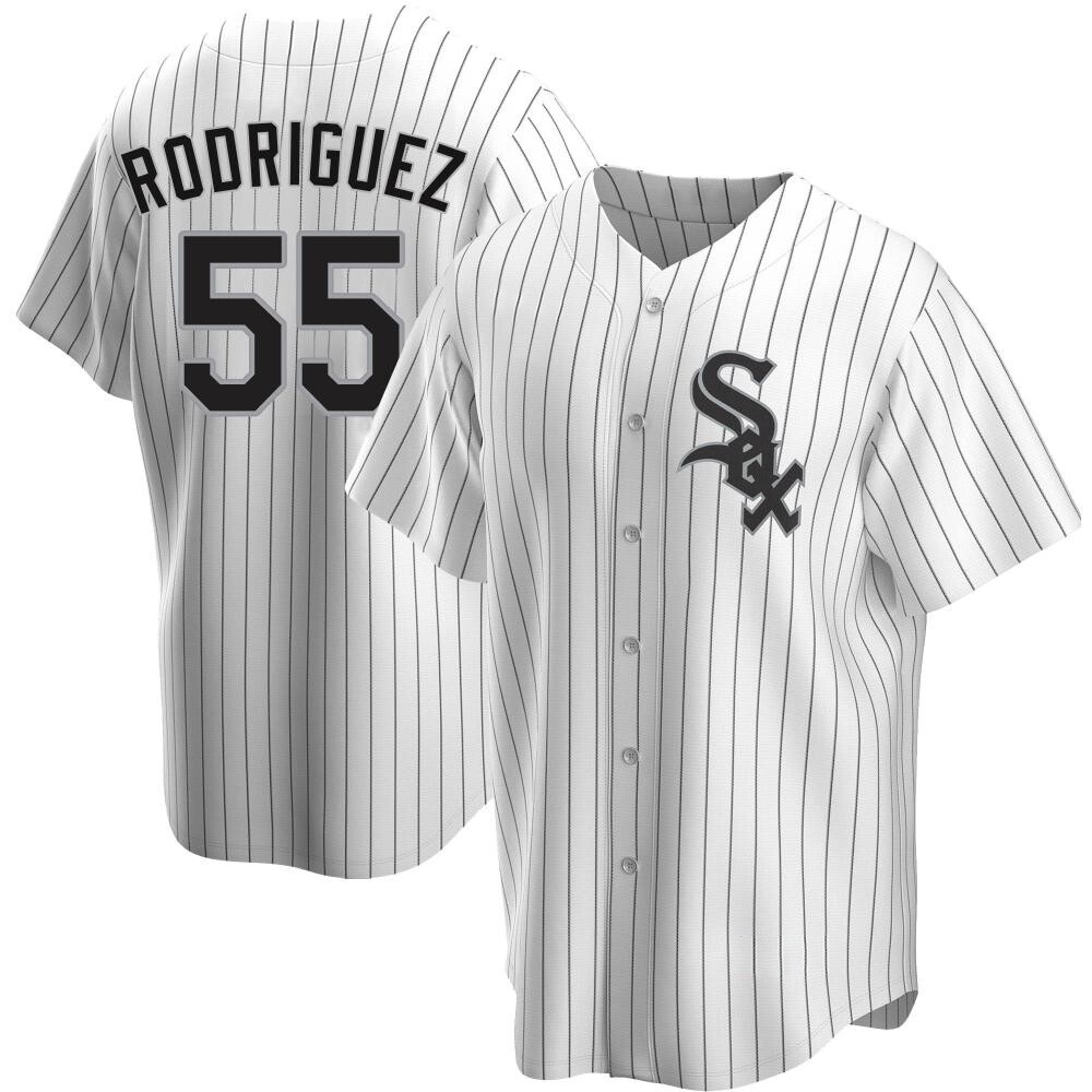 Replica Jose Rodriguez Men's Chicago White Sox White Home Jersey Replica Jose Rodriguez Men's Chicago White Sox White Home Jersey