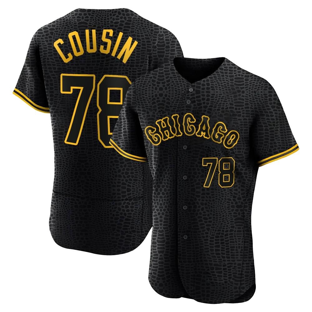 Authentic Josimar Cousin Men's Chicago White Sox Black Snake Skin City Jersey Authentic Josimar Cousin Men's Chicago White Sox Black Snake Skin City Jersey