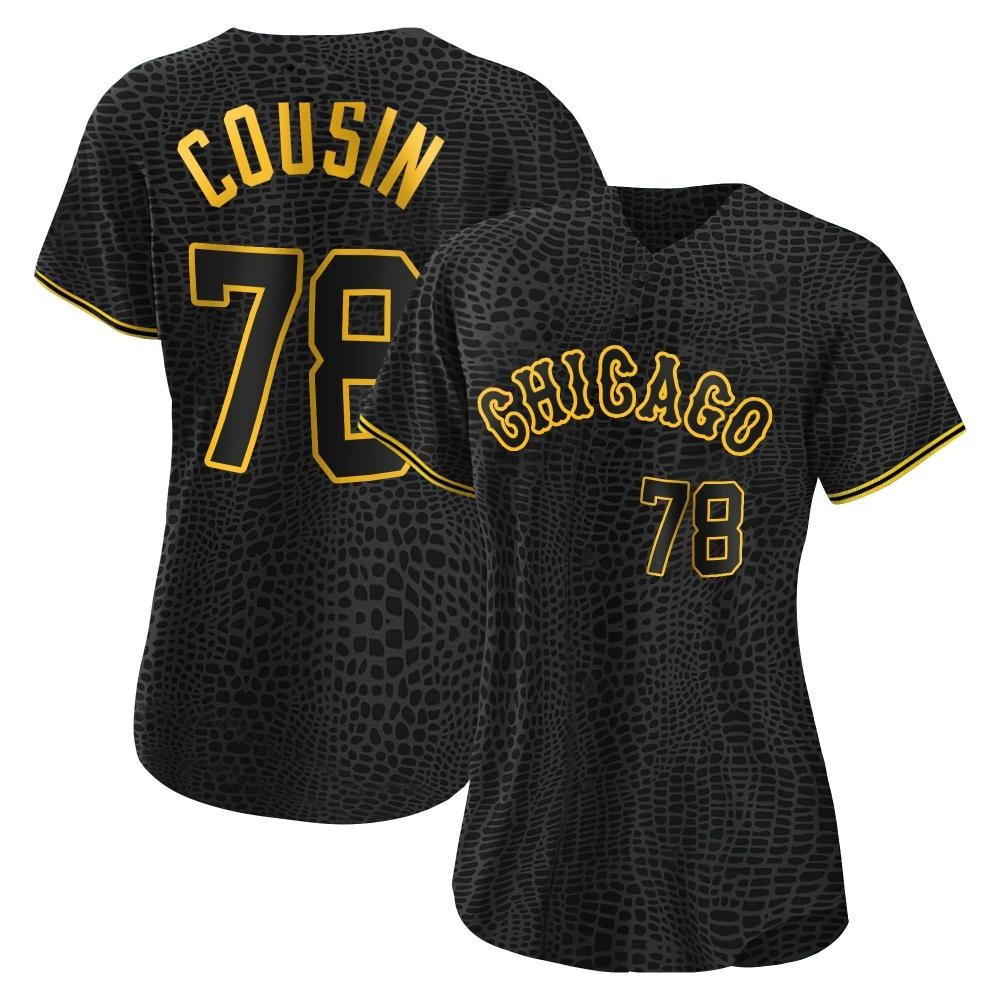 Authentic Josimar Cousin Women's Chicago White Sox Black Snake Skin City Jersey Authentic Josimar Cousin Women's Chicago White Sox Black Snake Skin City Jersey