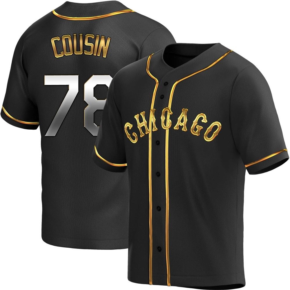 Replica Josimar Cousin Men's Chicago White Sox Black Golden Alternate Jersey Replica Josimar Cousin Men's Chicago White Sox Black Golden Alternate Jersey