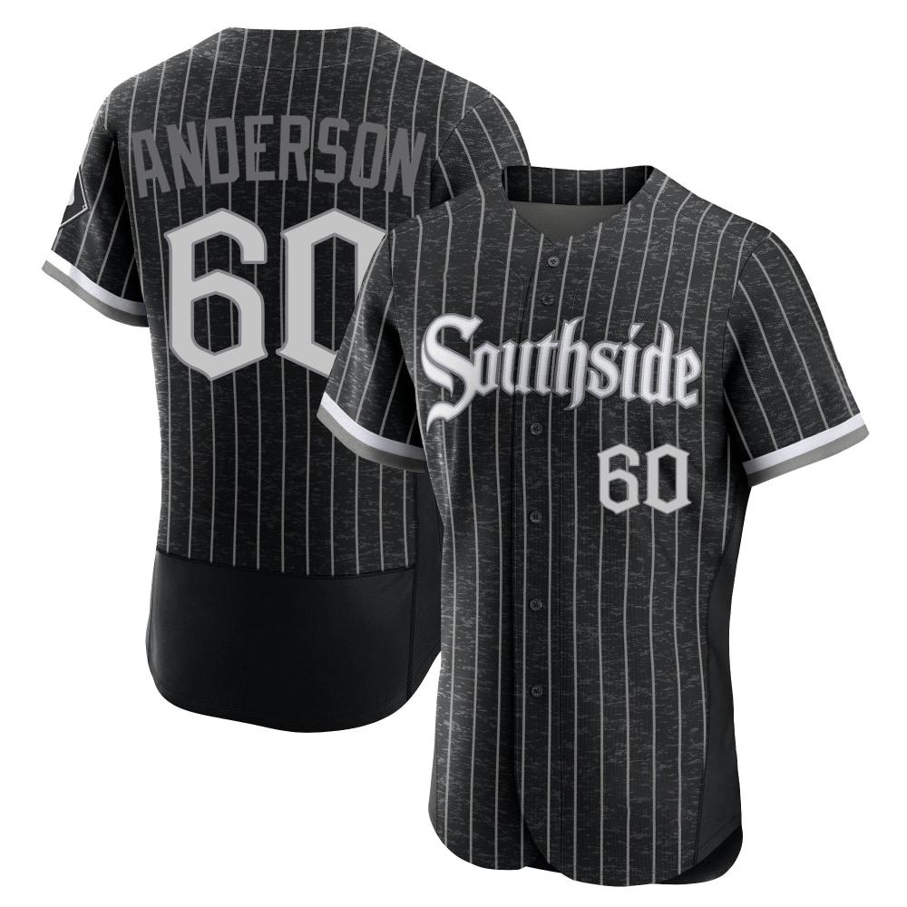 Authentic Justin Anderson Men's Chicago White Sox Black 2021 City Connect Jersey Authentic Justin Anderson Men's Chicago White Sox Black 2021 City Connect Jersey