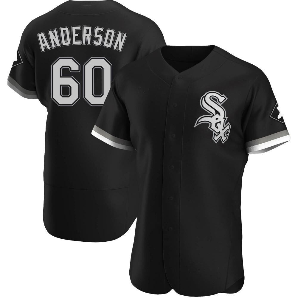Authentic Justin Anderson Men's Chicago White Sox Black Alternate Jersey Authentic Justin Anderson Men's Chicago White Sox Black Alternate Jersey