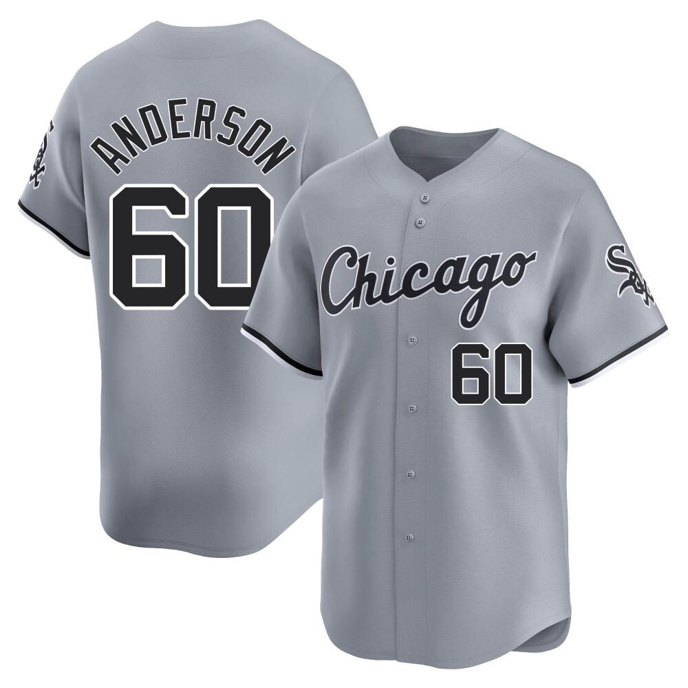 Limited Justin Anderson Men's Chicago White Sox Gray Road Jersey Limited Justin Anderson Men's Chicago White Sox Gray Road Jersey