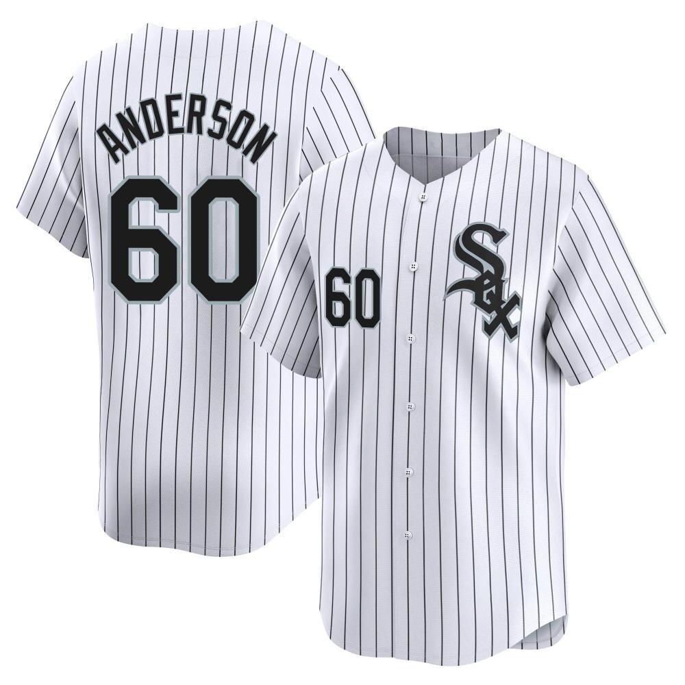 Limited Justin Anderson Men's Chicago White Sox White Home Jersey Limited Justin Anderson Men's Chicago White Sox White Home Jersey