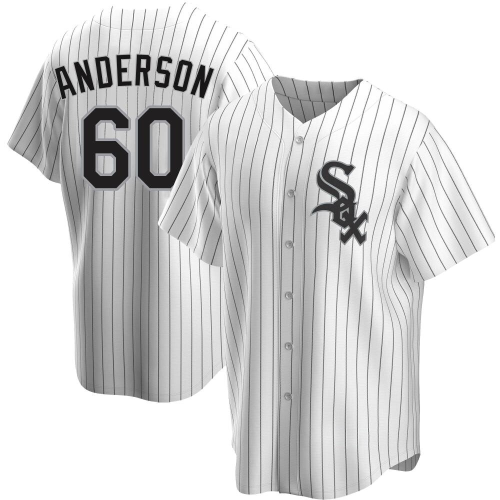 Replica Justin Anderson Men's Chicago White Sox White Home Jersey Replica Justin Anderson Men's Chicago White Sox White Home Jersey
