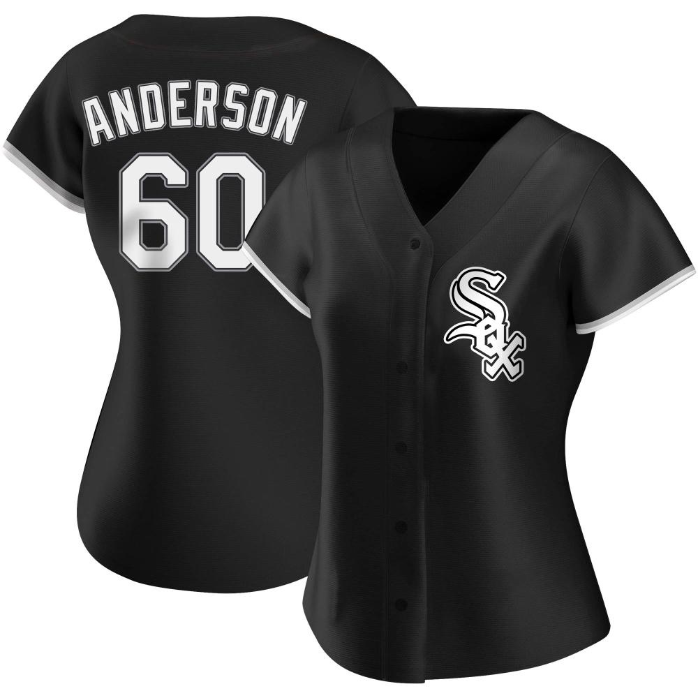 Replica Justin Anderson Women's Chicago White Sox Black Alternate Jersey Replica Justin Anderson Women's Chicago White Sox Black Alternate Jersey