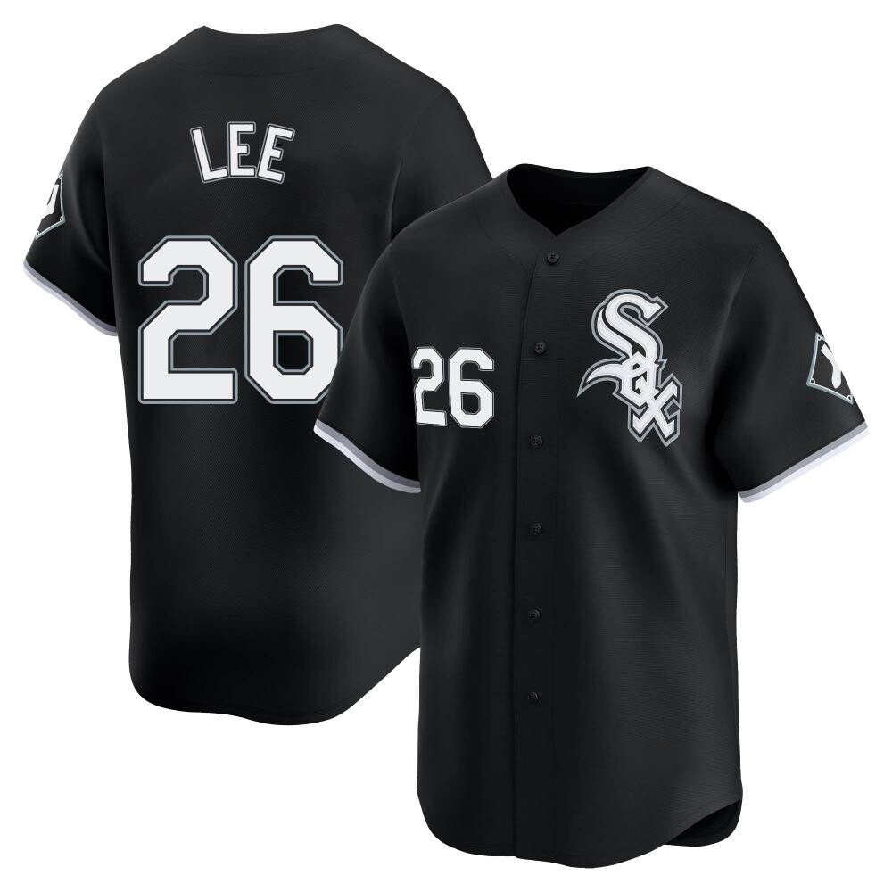 Limited Korey Lee Men's Chicago White Sox Black Alternate Jersey