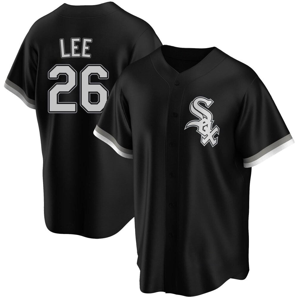 Replica Korey Lee Men's Chicago White Sox Black Alternate Jersey