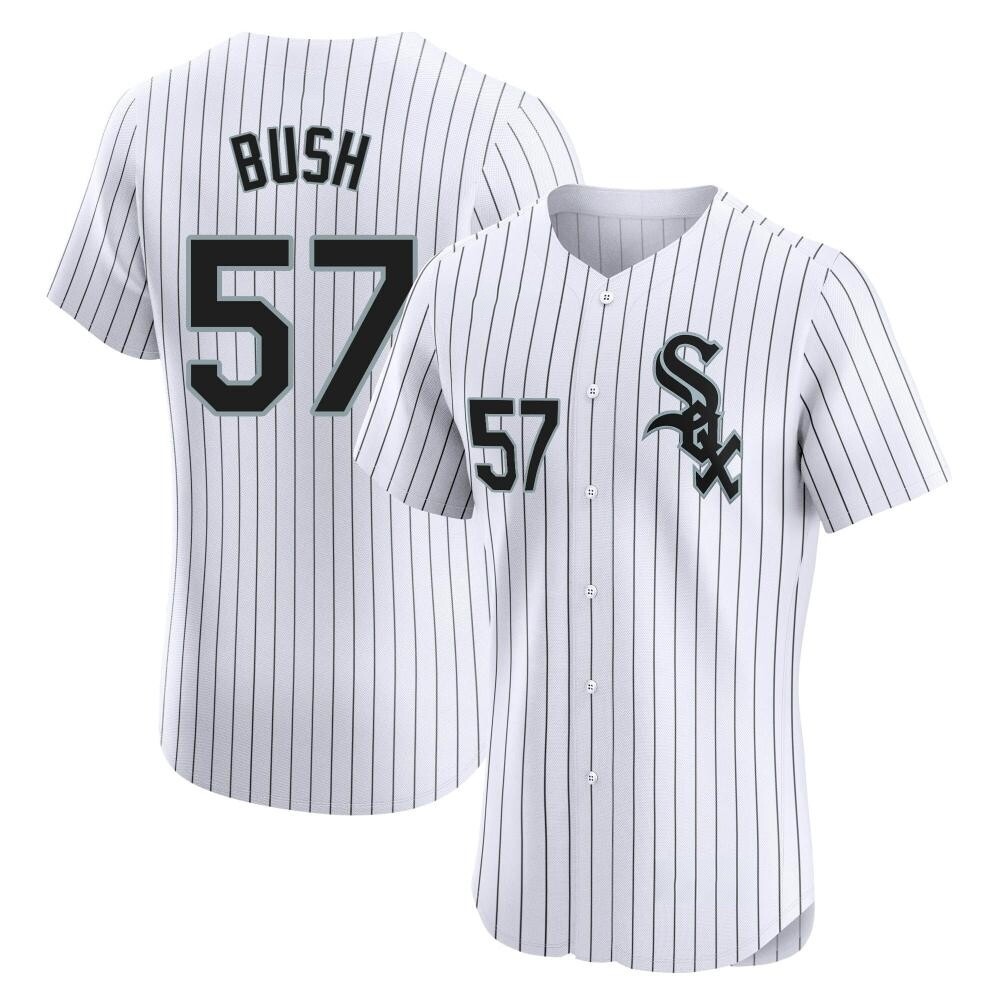 Elite Ky Bush Men's Chicago White Sox White Home Jersey