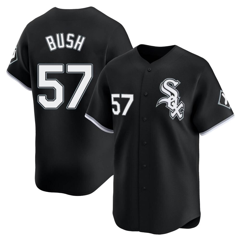 Limited Ky Bush Men's Chicago White Sox Black Alternate Jersey