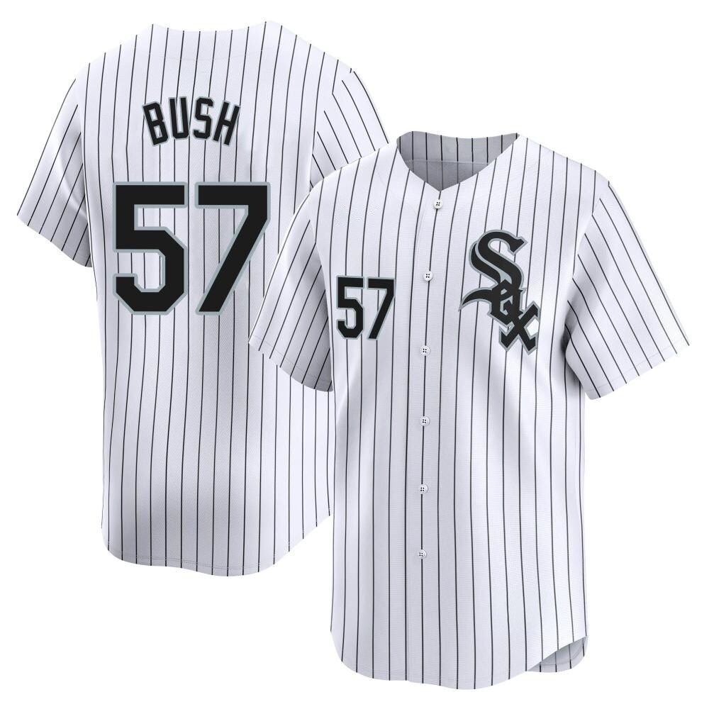 Limited Ky Bush Men's Chicago White Sox White Home Jersey Limited Ky Bush Men's Chicago White Sox White Home Jersey