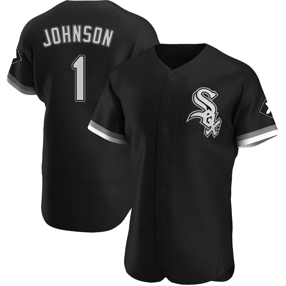 Authentic Lance Johnson Men's Chicago White Sox Black Alternate Jersey Authentic Lance Johnson Men's Chicago White Sox Black Alternate Jersey
