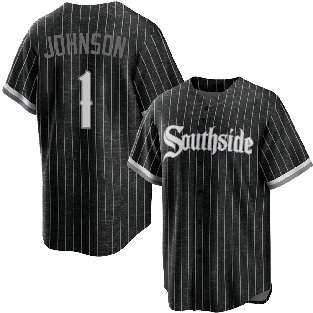 Replica Lance Johnson Men's Chicago White Sox Black 2021 City Connect Jersey Replica Lance Johnson Men's Chicago White Sox Black 2021 City Connect Jersey