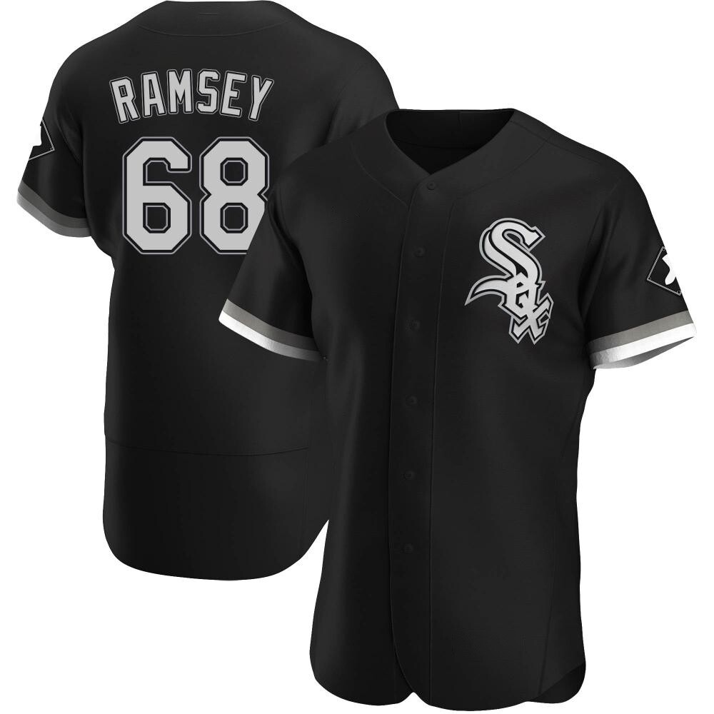 Authentic Lane Ramsey Men's Chicago White Sox Black Alternate Jersey Authentic Lane Ramsey Men's Chicago White Sox Black Alternate Jersey