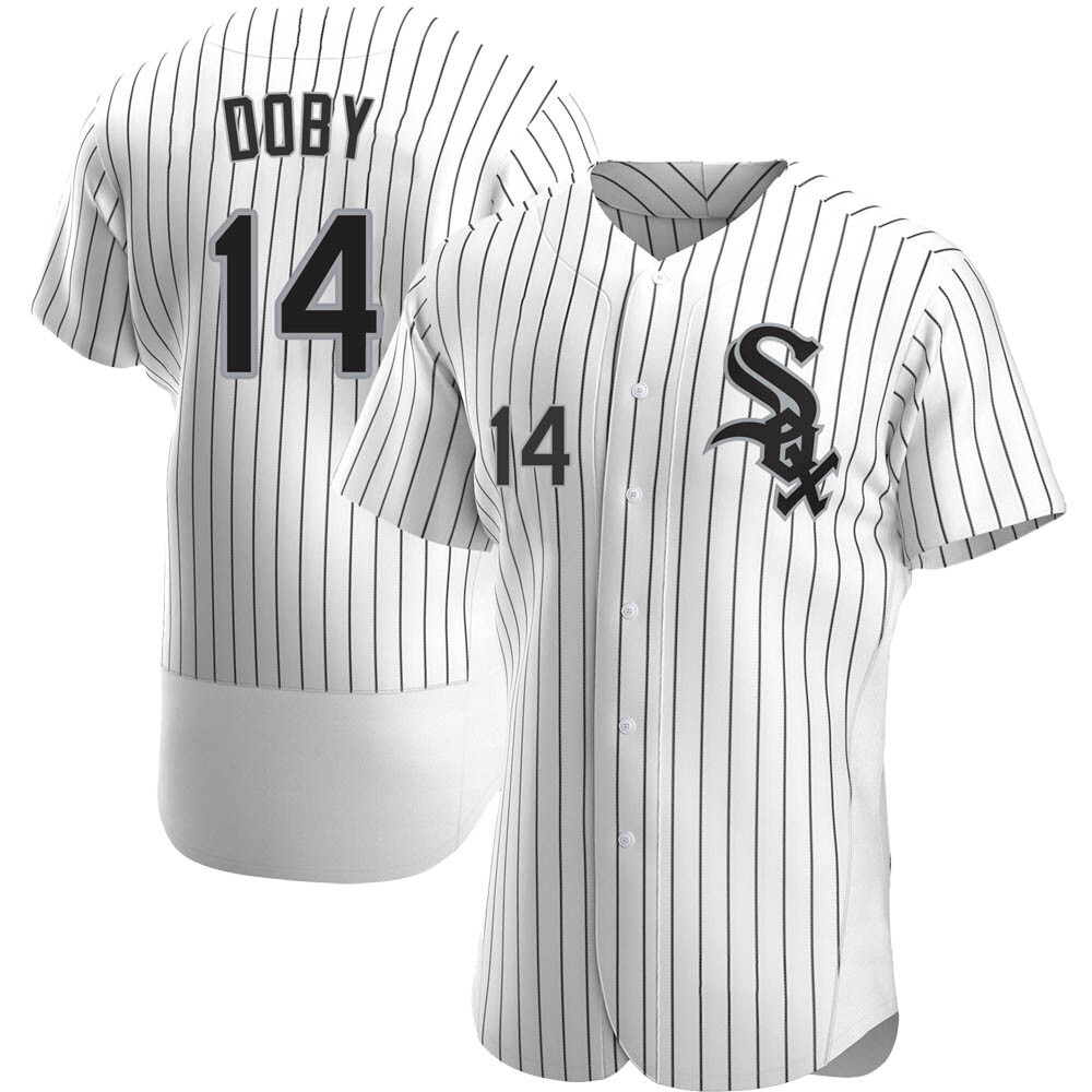 Authentic Larry Doby Men's Chicago White Sox White Home Jersey