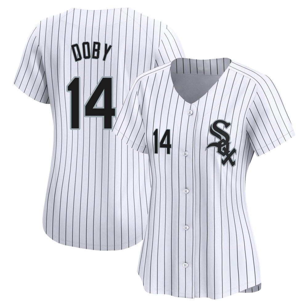 Limited Larry Doby Women's Chicago White Sox White Home Jersey Limited Larry Doby Women's Chicago White Sox White Home Jersey