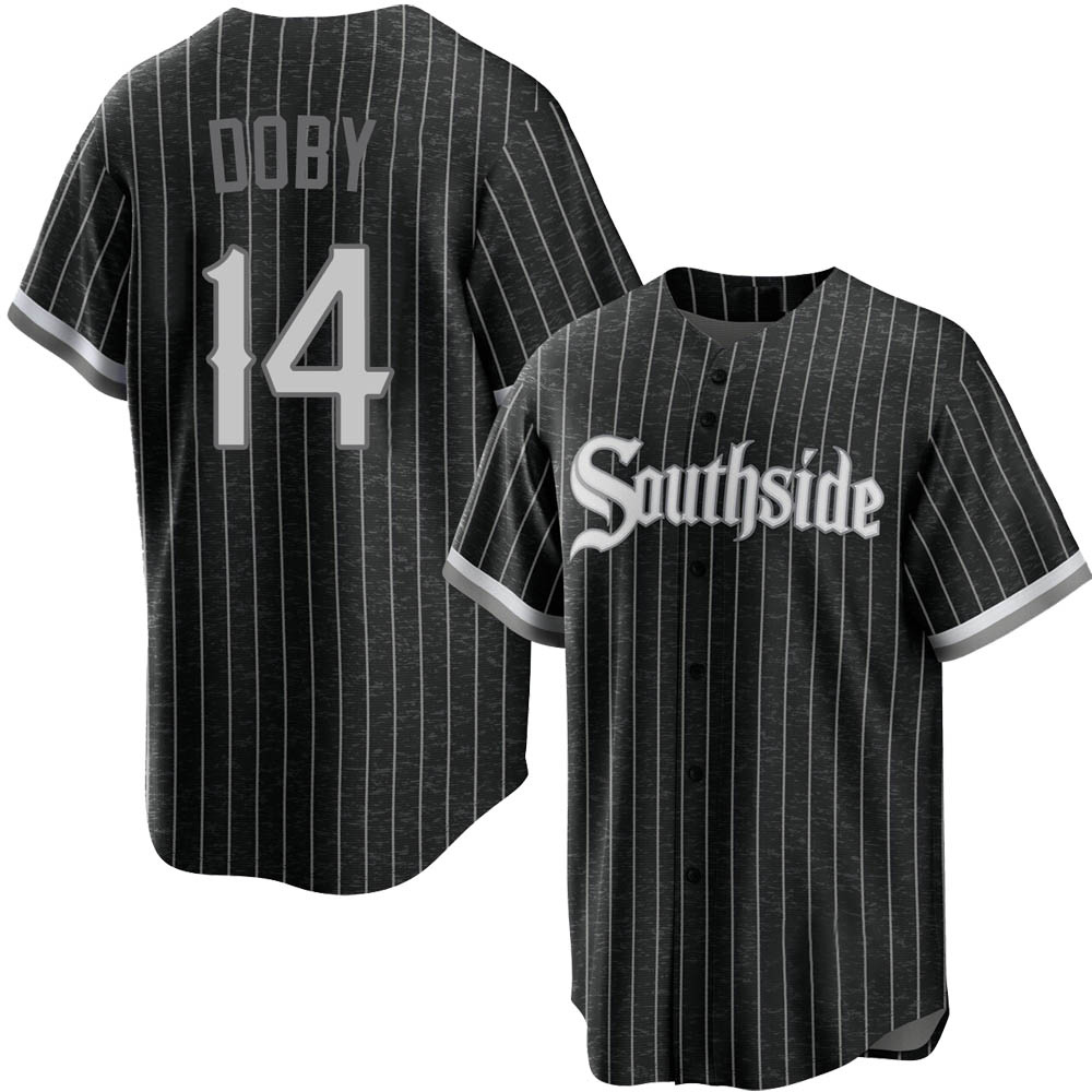 Replica Larry Doby Youth Chicago White Sox Black 2021 City Connect Jersey Replica Larry Doby Youth Chicago White Sox Black 2021 City Connect Jersey