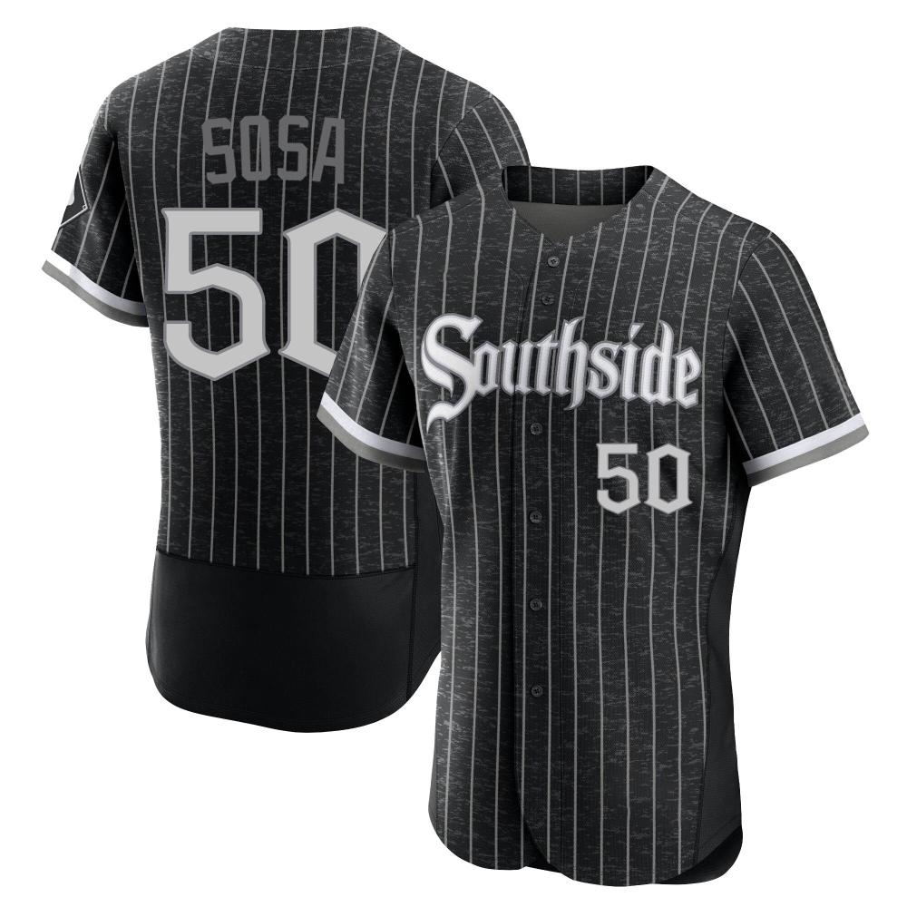 Authentic Lenyn Sosa Men's Chicago White Sox Black 2021 City Connect Jersey Authentic Lenyn Sosa Men's Chicago White Sox Black 2021 City Connect Jersey