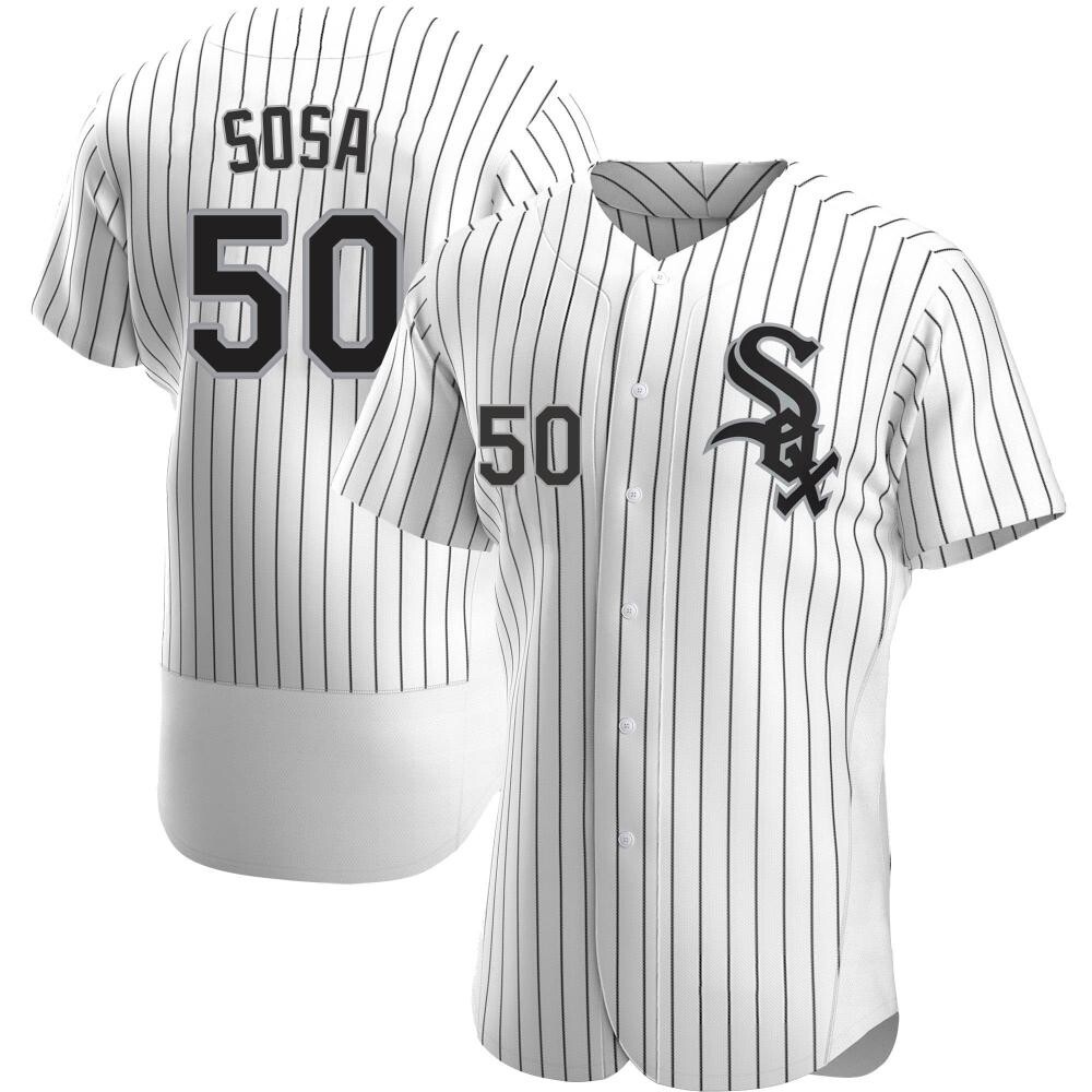Authentic Lenyn Sosa Men's Chicago White Sox White Home Jersey Authentic Lenyn Sosa Men's Chicago White Sox White Home Jersey