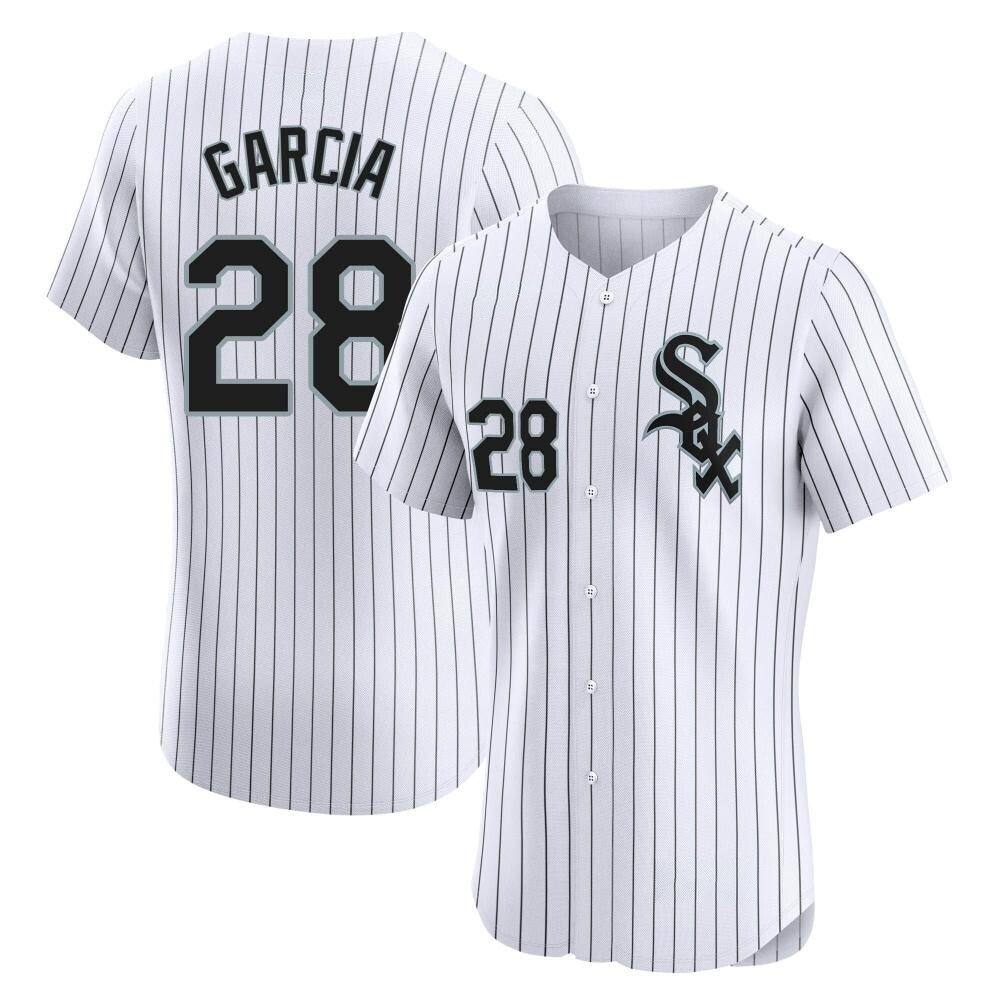 Elite Leury Garcia Men's Chicago White Sox White Home Jersey Elite Leury Garcia Men's Chicago White Sox White Home Jersey