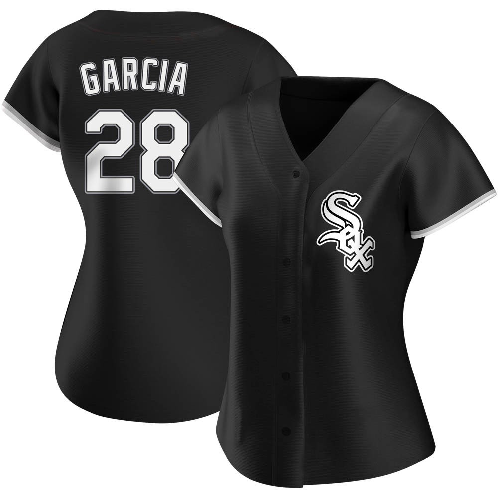 Replica Leury Garcia Women's Chicago White Sox Black Alternate Jersey Replica Leury Garcia Women's Chicago White Sox Black Alternate Jersey