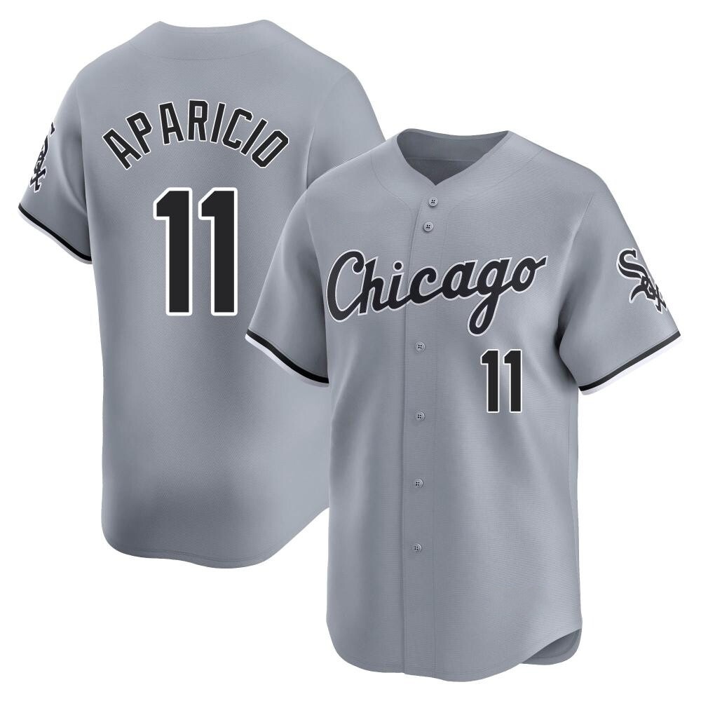 Limited Luis Aparicio Men's Chicago White Sox Gray Road Jersey Limited Luis Aparicio Men's Chicago White Sox Gray Road Jersey