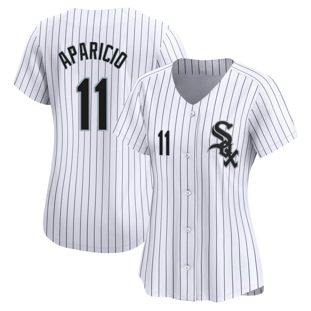 Limited Luis Aparicio Women's Chicago White Sox White Home Jersey Limited Luis Aparicio Women's Chicago White Sox White Home Jersey