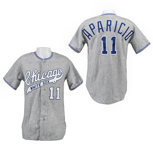 Replica Luis Aparicio Men's Chicago White Sox Grey 1969 Throwback Jersey Replica Luis Aparicio Men's Chicago White Sox Grey 1969 Throwback Jersey