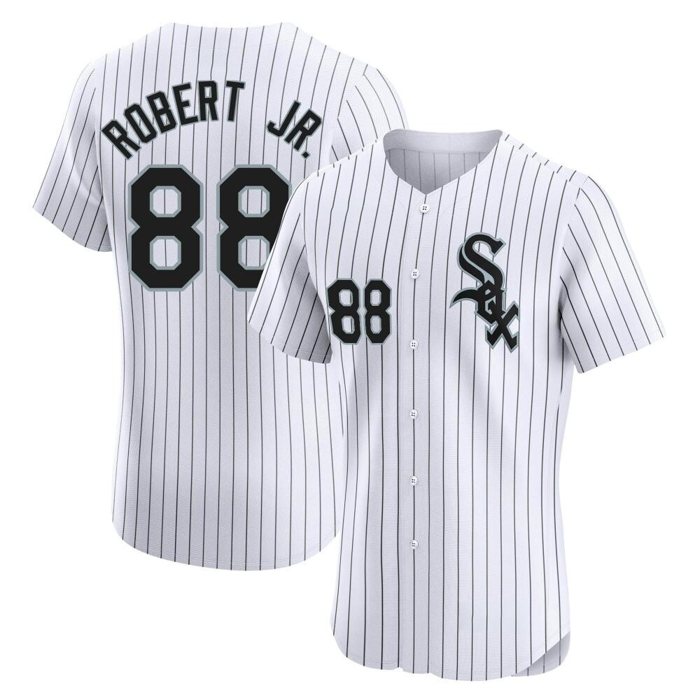 Elite Luis Robert Jr. Men's Chicago White Sox White Home Jersey