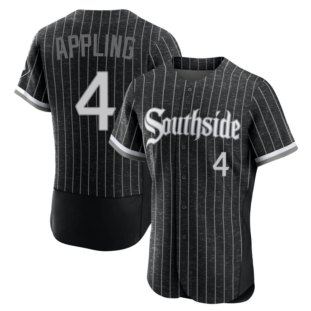 Authentic Luke Appling Men's Chicago White Sox Black 2021 City Connect Jersey Authentic Luke Appling Men's Chicago White Sox Black 2021 City Connect Jersey