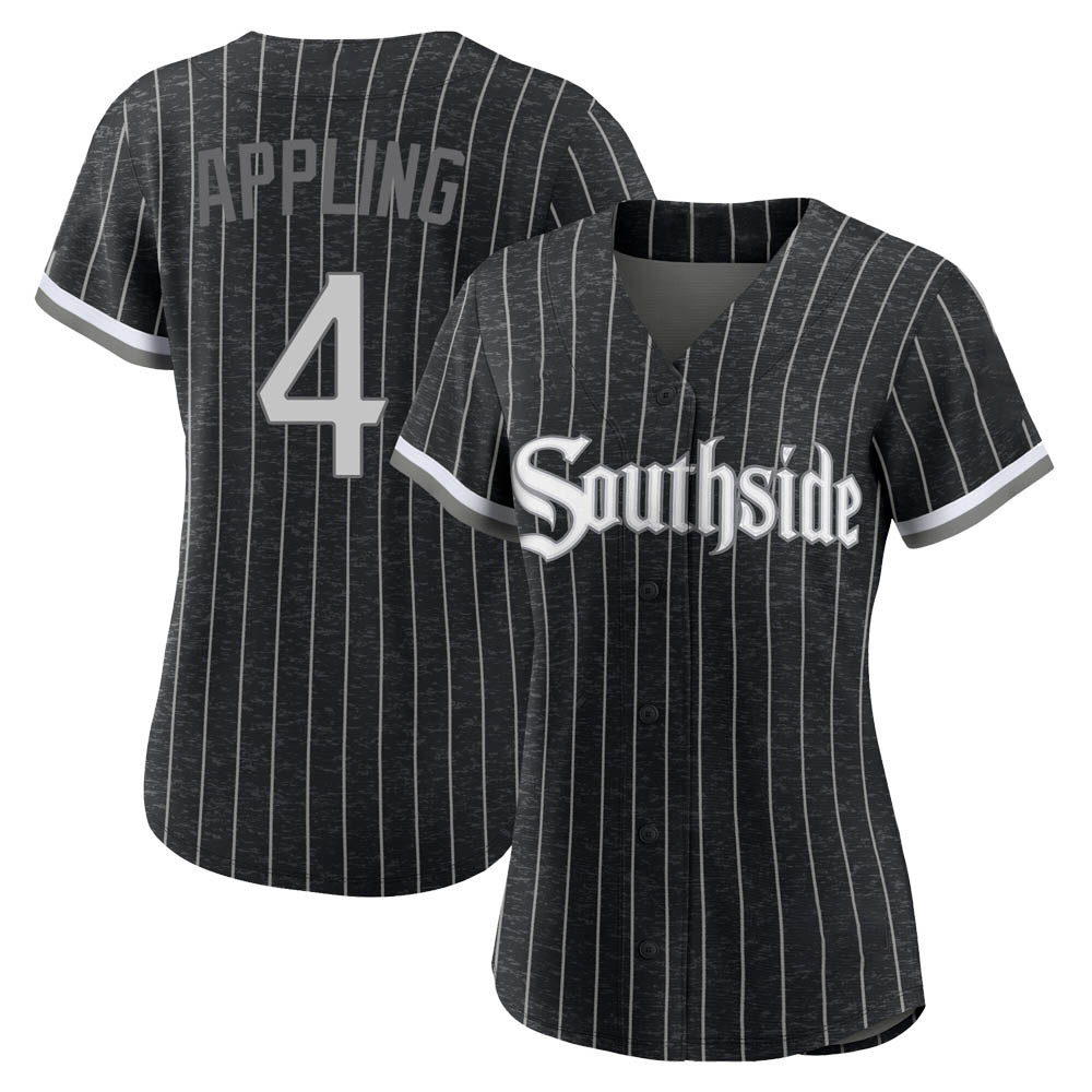 Authentic Luke Appling Women's Chicago White Sox Black 2021 City Connect Jersey Authentic Luke Appling Women's Chicago White Sox Black 2021 City Connect Jersey