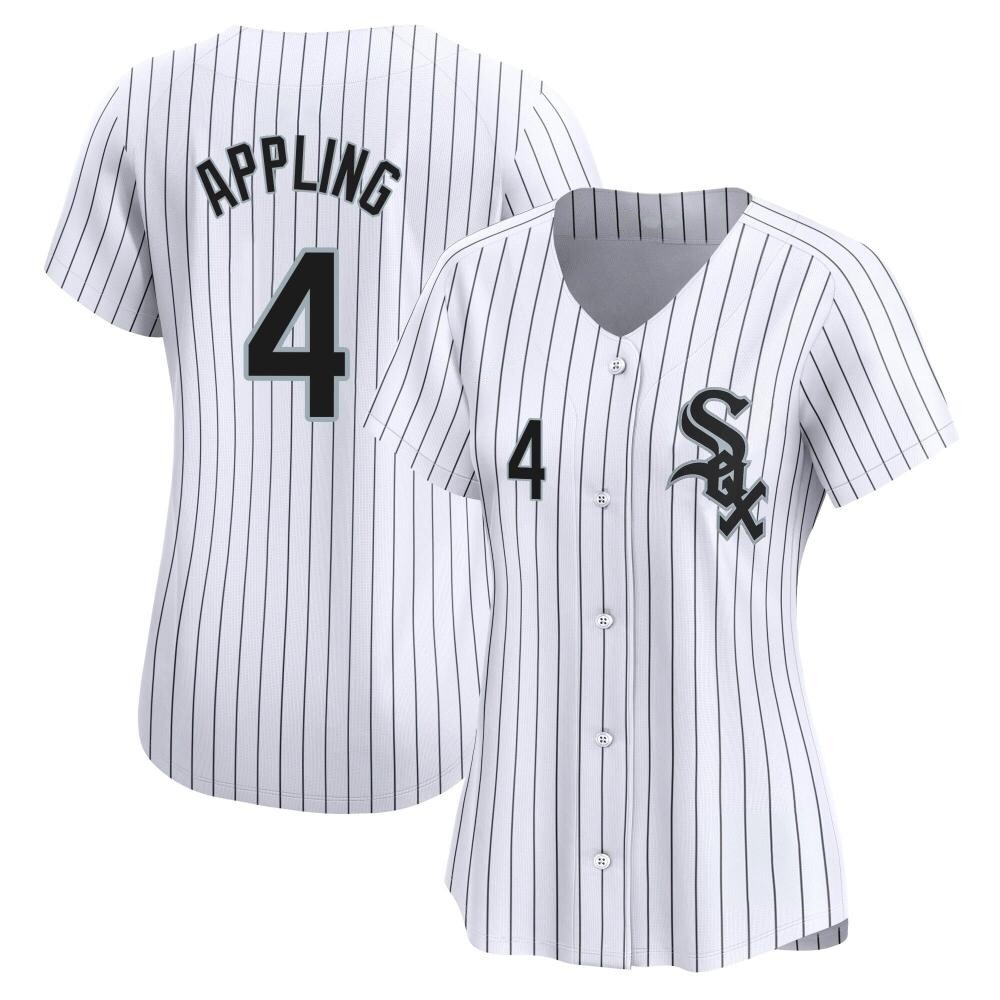 Limited Luke Appling Women's Chicago White Sox White Home Jersey Limited Luke Appling Women's Chicago White Sox White Home Jersey