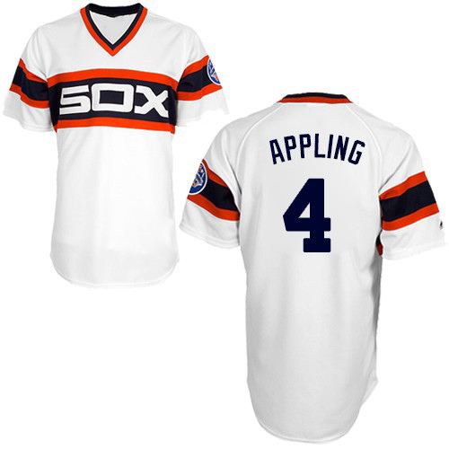 Replica Luke Appling Men's Chicago White Sox White 1983 Throwback Jersey Replica Luke Appling Men's Chicago White Sox White 1983 Throwback Jersey