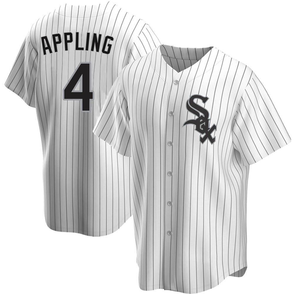 Replica Luke Appling Men's Chicago White Sox White Home Jersey Replica Luke Appling Men's Chicago White Sox White Home Jersey