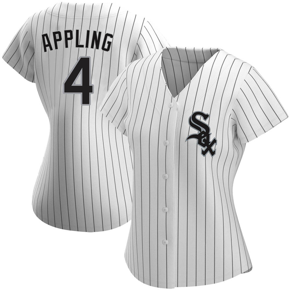 Replica Luke Appling Women's Chicago White Sox White Home Jersey Replica Luke Appling Women's Chicago White Sox White Home Jersey
