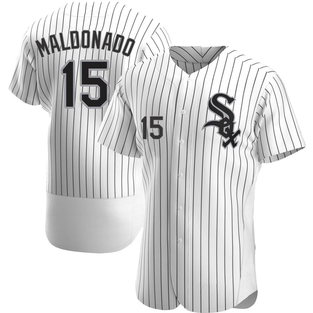 Authentic Martin Maldonado Men's Chicago White Sox White Home Jersey Authentic Martin Maldonado Men's Chicago White Sox White Home Jersey