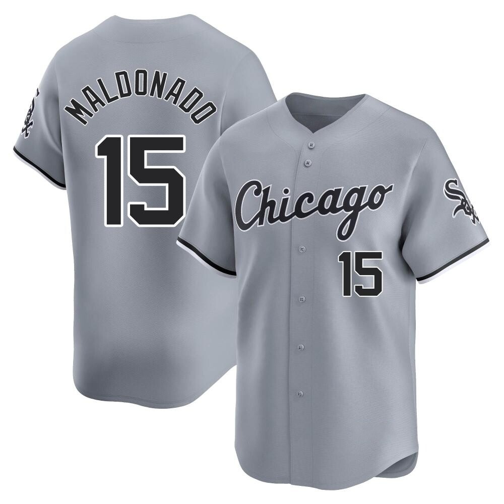 Limited Martin Maldonado Men's Chicago White Sox Gray Road Jersey Limited Martin Maldonado Men's Chicago White Sox Gray Road Jersey