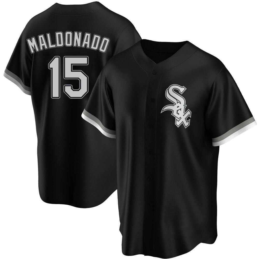 Replica Martin Maldonado Men's Chicago White Sox Black Alternate Jersey Replica Martin Maldonado Men's Chicago White Sox Black Alternate Jersey